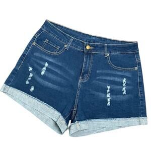 Denim Blue Women's Shorts Size Large EUC